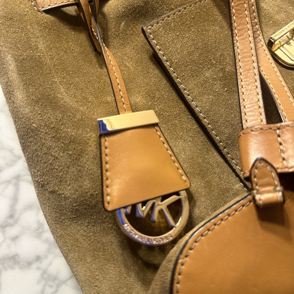 Michael Kors Small Suede Romy Backpack - Picture 5 of 8